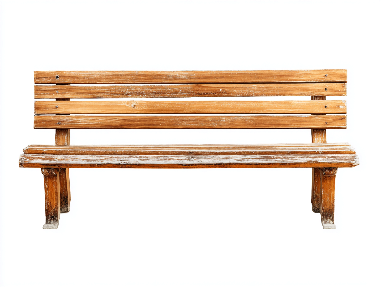Garden Bench solid wood 47x20x33 inches - natural wood - outdoor classic design-Sheltervo
