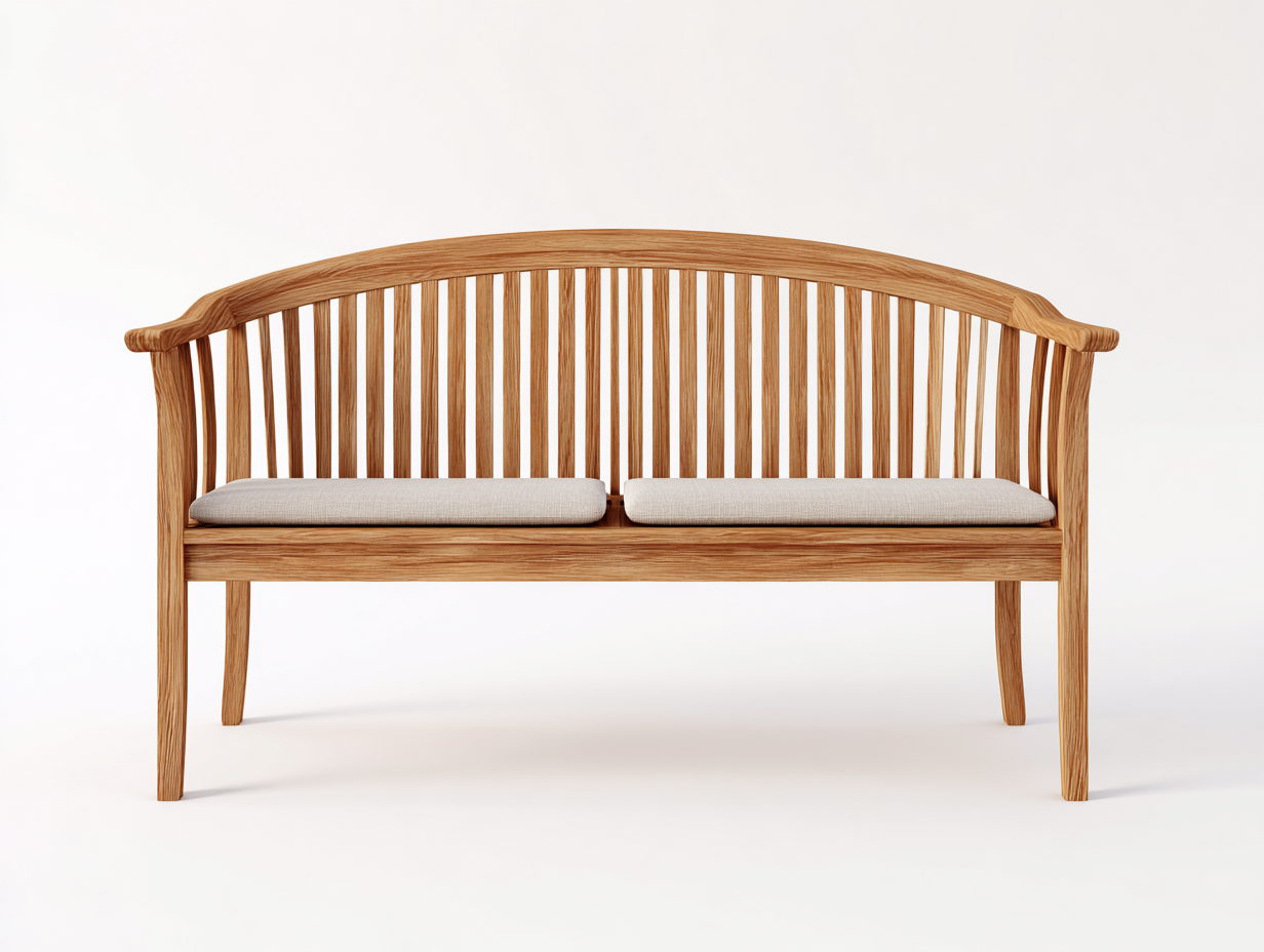 Garden Bench solid wood 52x24x36 inches - brown - classic outdoor design-Sheltervo