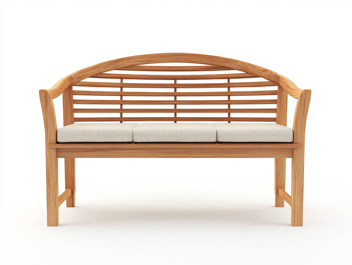 Garden Bench solid wood 52x22x35 inches - brown - outdoor modern design-Sheltervo