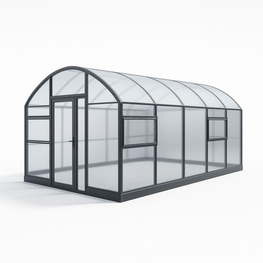 Serra da Giardino in Alluminio e Policarbonato Trasparente