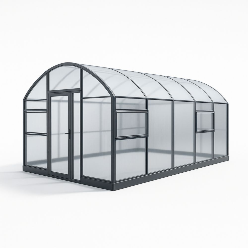 Serra da Giardino in Alluminio e Policarbonato Trasparente