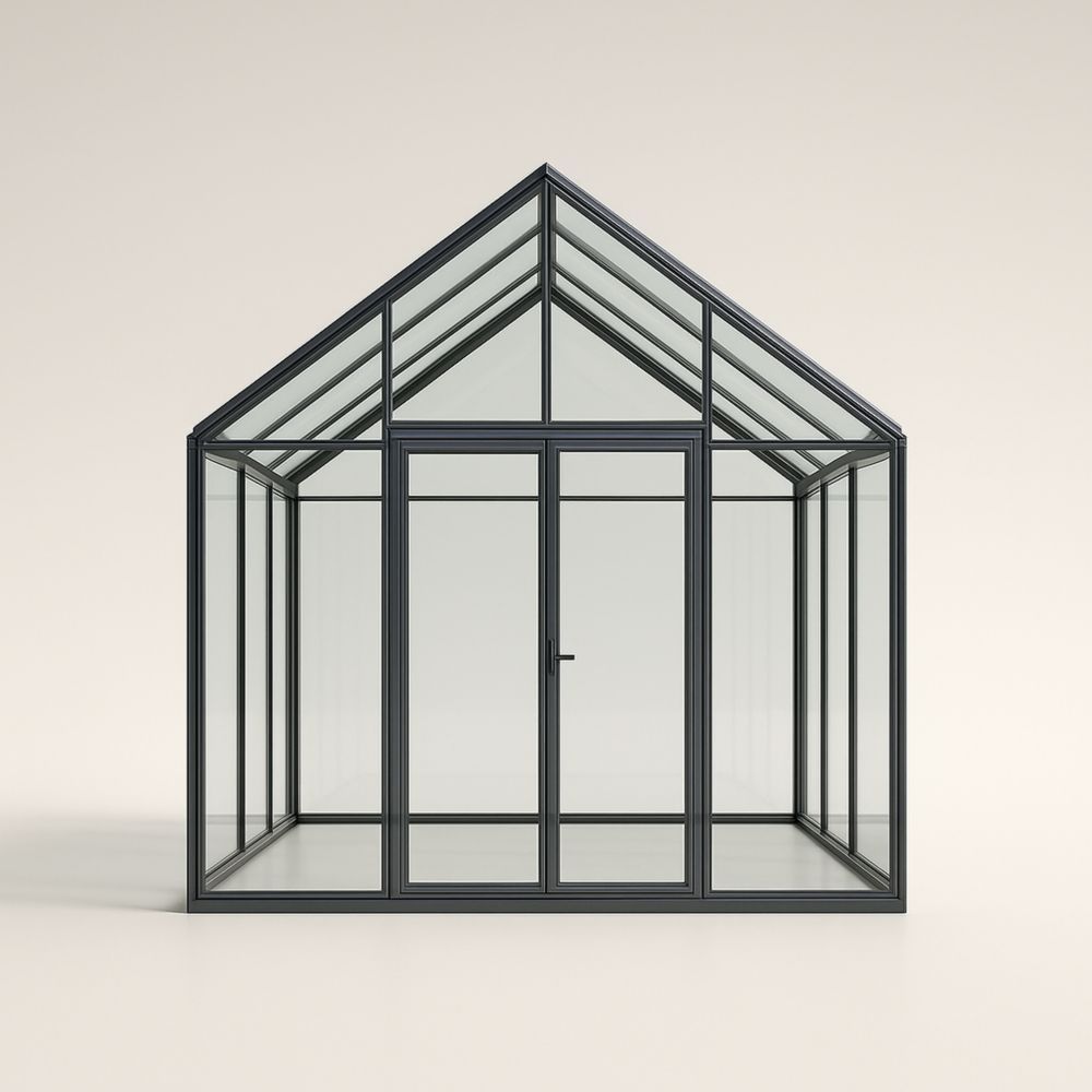 Serra in Alluminio con Pannelli di Vetro