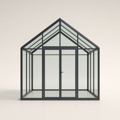 Serra in Alluminio con Pannelli di Vetro