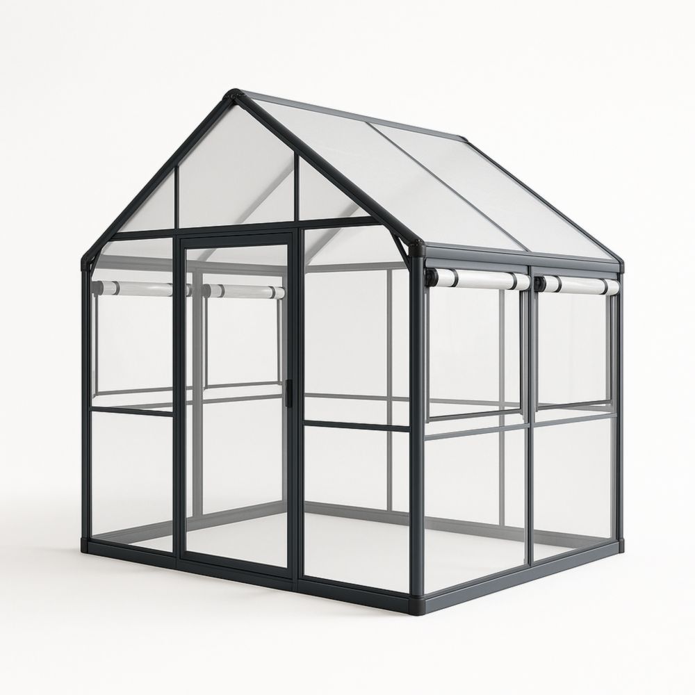 Serra in alluminio e policarbonato trasparente 200x150x200 cm