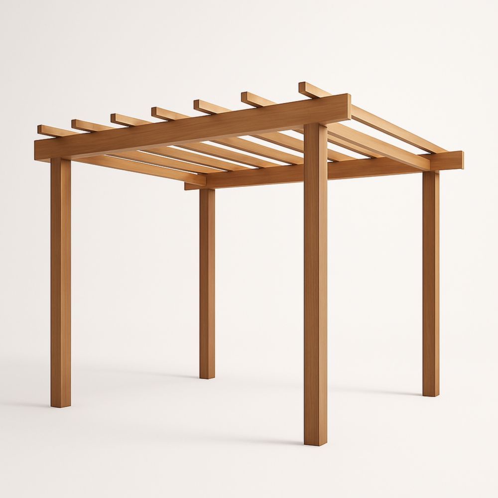 Pergola da esterno in pino 300x300x250 cm