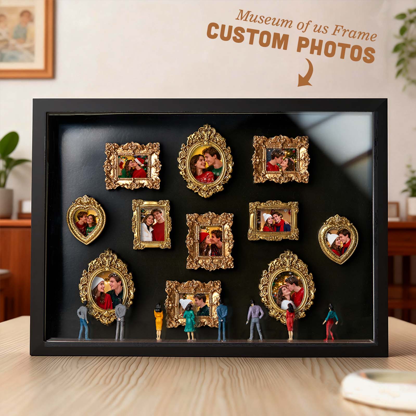 Museum of Us Frame Custom Shadow Box Frame Christmas Gift Cute Miniature Museum Gifts Meaningful Gift Museum of Us Photo Frame