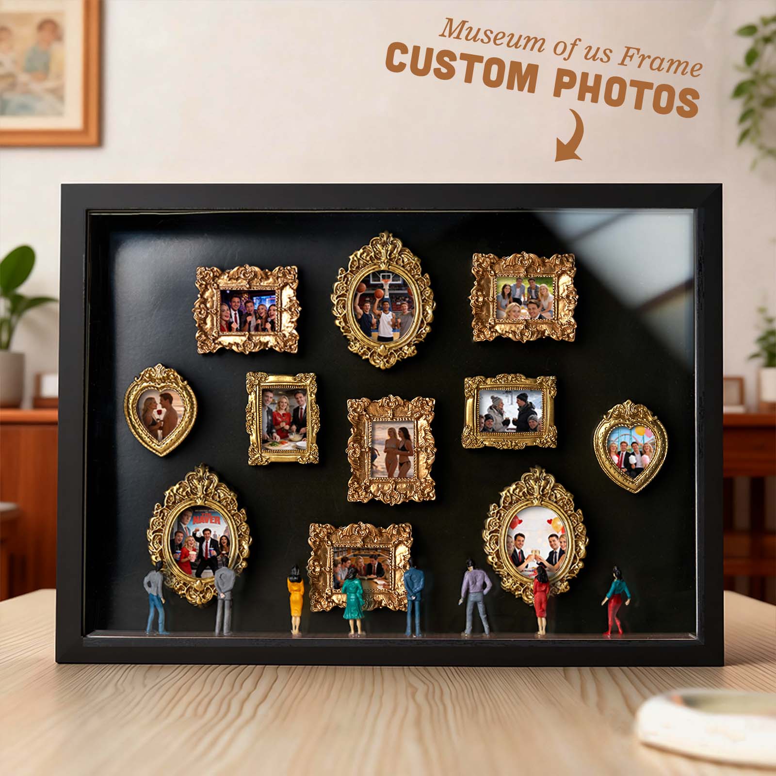 Museum of Us Frame Custom Shadow Box Frame for Friend Gift Cute Miniature Museum Gifts Meaningful Gift Museum of Us Photo Frame