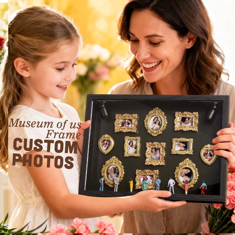 Museum of Us Frame Personalized Couples Gift for Her Cute Miniature Mu