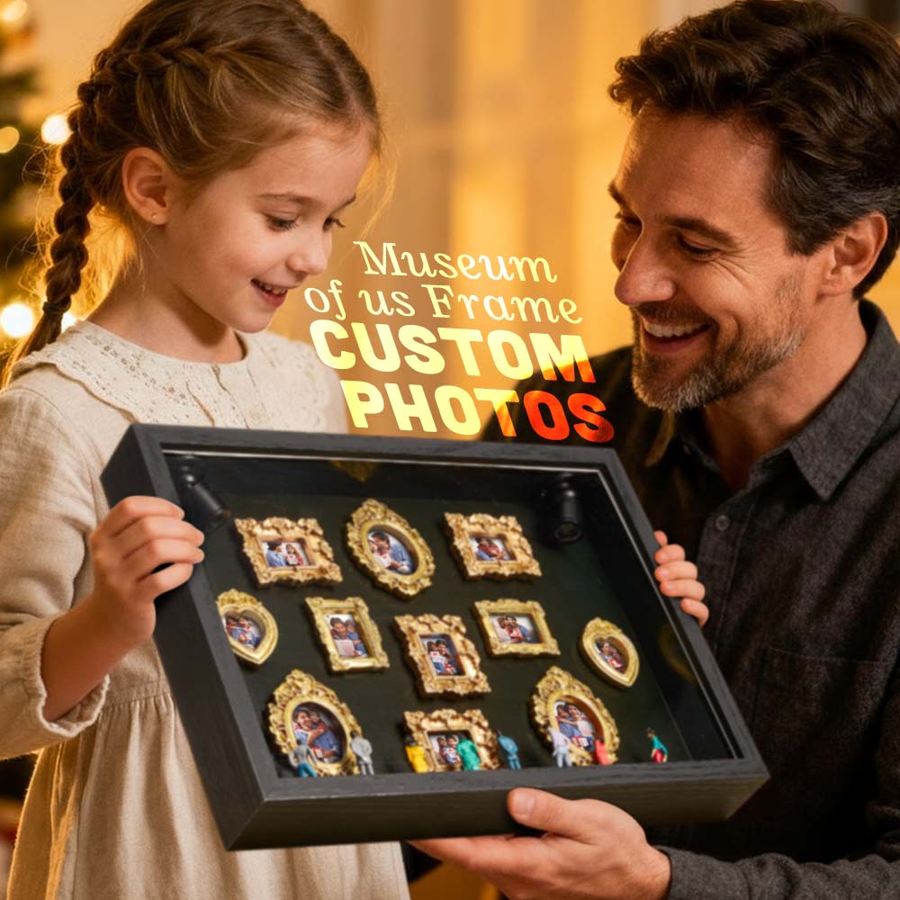Father's Day Gifts Museum of Us Frame Custom Shadow Box Frame Cute Miniature Museum Gifts Meaningful Gift Museum of Us Photo Frame