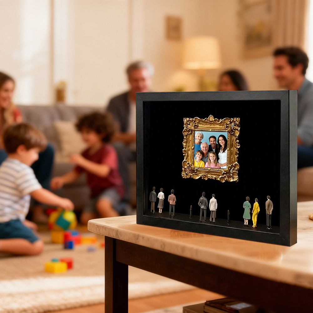Museum of Us Frame Custom Shadow Box Frame Cute Miniature Museum Gifts Meaningful Grandparents' DayGift Museum of Us Photo Frame