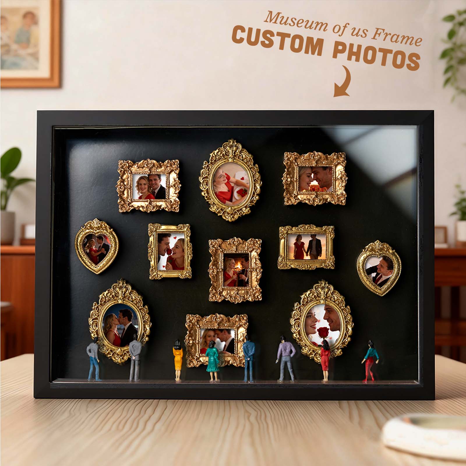 Valentine's Day Gifts Museum of Us Frame Personalized Couples Gift for Her Cute Miniature Museum Gifts Meaningful Gift Valentine's Day Anniversary Gift- Custom Museum of us Frame