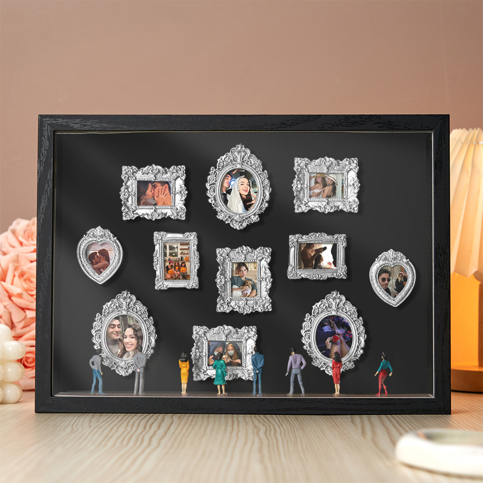 Museum of Us Frame Personalized Couples Gift for Her Cute Miniature Museum Gifts Meaningful Gift Valentine's Day Anniversary Gift- Custom Museum of us Frame