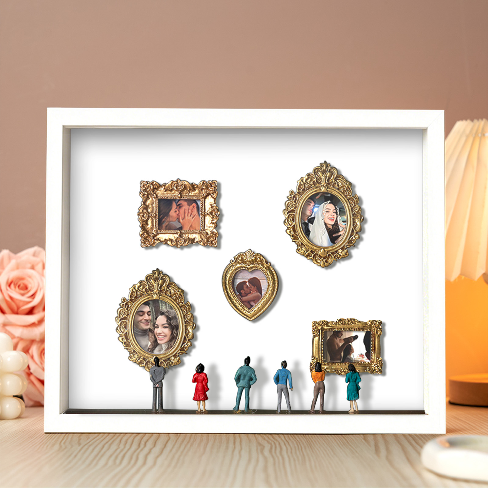 Museum of Us Frame Personalized Couples Gift for Her Cute Miniature Museum Gifts Meaningful Gift Valentine's Day Anniversary Gift- Custom Museum of us Frame