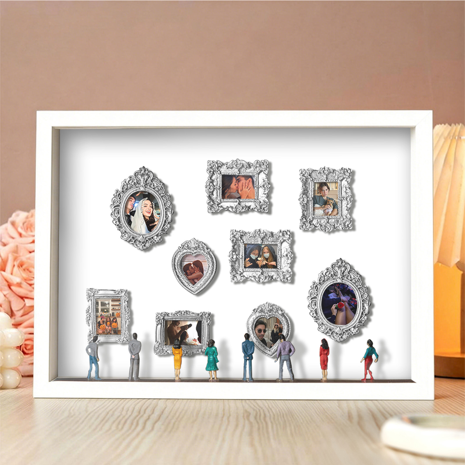 Museum of Us Frame Personalized Couples Gift for Her Cute Miniature Museum Gifts Meaningful Gift Valentine's Day Anniversary Gift- Custom Museum of us Frame