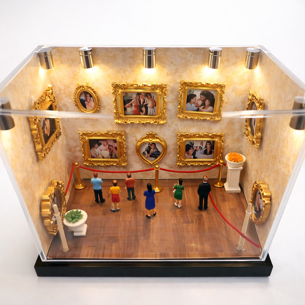 Museum of Us – DIY Museum of Us Transparent Mini Museum | Personalized Acrylic Photo Display Frame