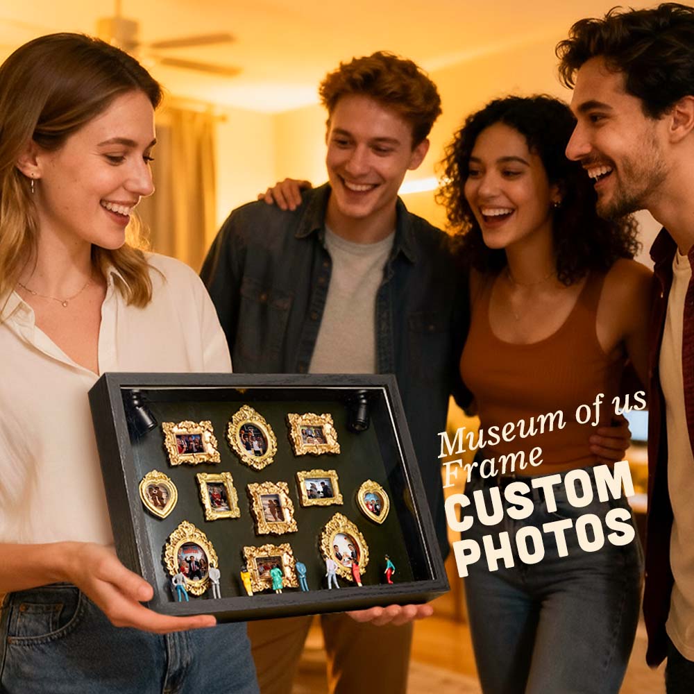 Museum of Us Frame Custom Shadow Box Frame for Friend Gift Cute Miniature Museum Gifts Meaningful Gift Museum of Us Photo Frame