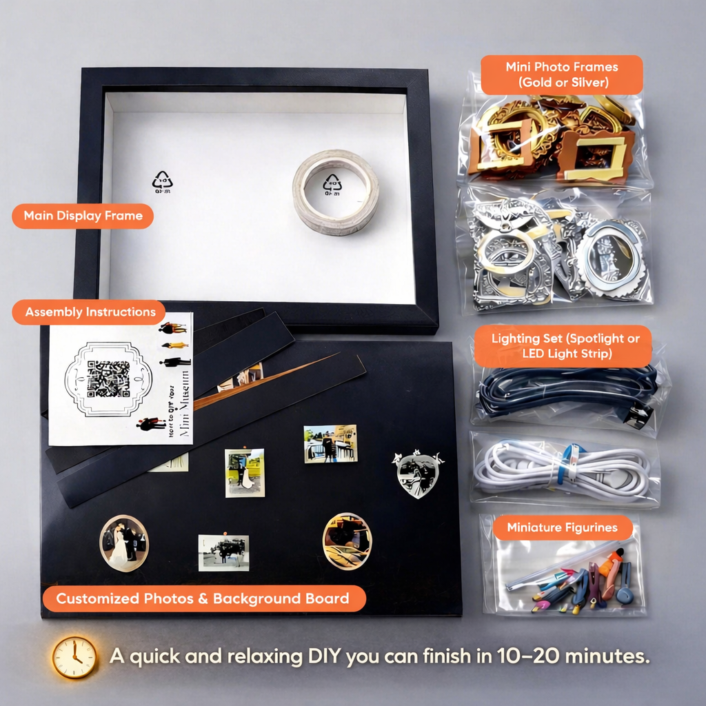 Museum of Us Frame Personalized Couples Gift for Her Cute Miniature Museum Gifts Meaningful Gift Valentine's Day Anniversary Gift