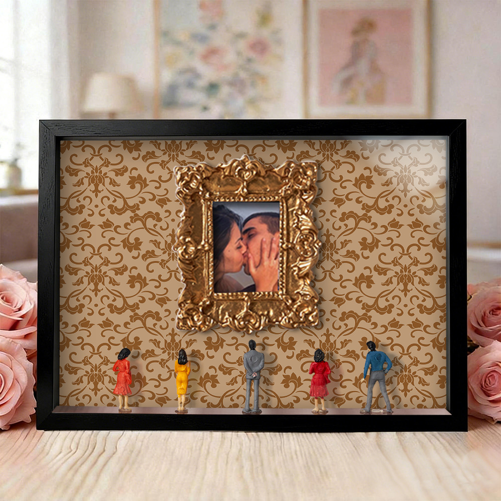 Museum of Us Frame Personalized Couples Gift for Her Cute Miniature Mu