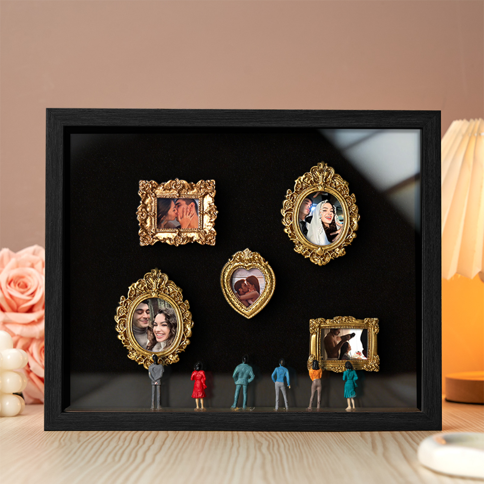 Museum of Us Frame Personalized Couples Gift for Her Cute Miniature Museum Gifts Meaningful Gift Valentine's Day Anniversary Gift- Custom Museum of us Frame