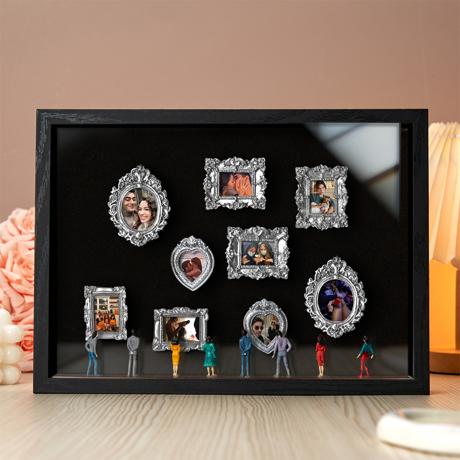 Museum of Us Frame Personalized Couples Gift for Her Cute Miniature Museum Gifts Meaningful Gift Valentine's Day Anniversary Gift- Custom Museum of us Frame