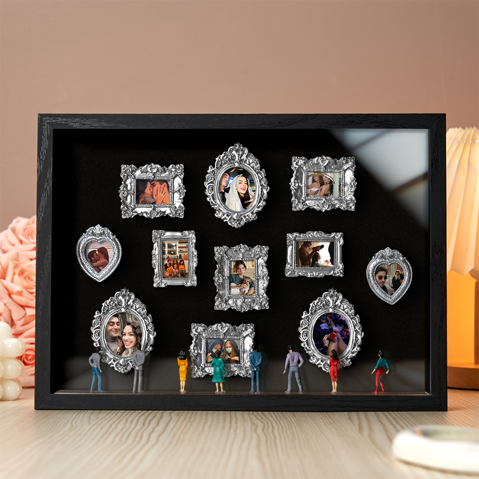 Museum of Us Frame Personalized Couples Gift for Her Cute Miniature Museum Gifts Meaningful Gift Valentine's Day Anniversary Gift- Custom Museum of us Frame