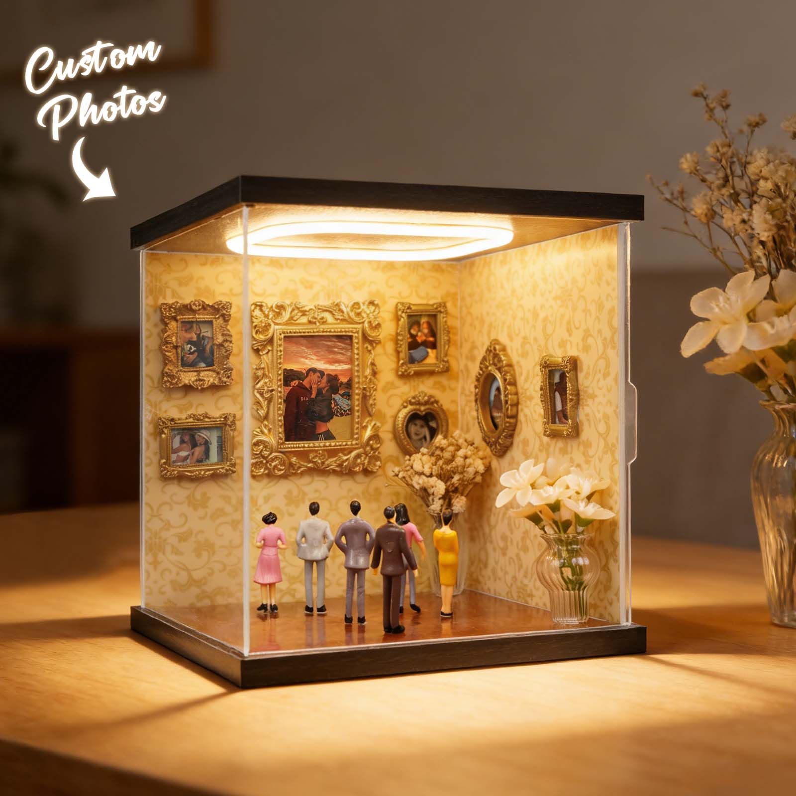 Custom Photo Frame Museum of Us Display Box Personalized Photo Shadow Box Couples Gift for Her Cute Miniature Museum Gifts Meaningful Gift Valentine's Day Anniversary Gift - MuseumofUsFrame