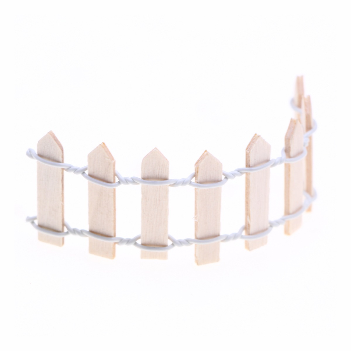 (30cm) White Picket Fence - MuseumofUsFrame