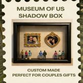 Museum of Us Custom Memory Shadow Box Card Personalized Anniversary Gift Card- Custom Museum of us Frame