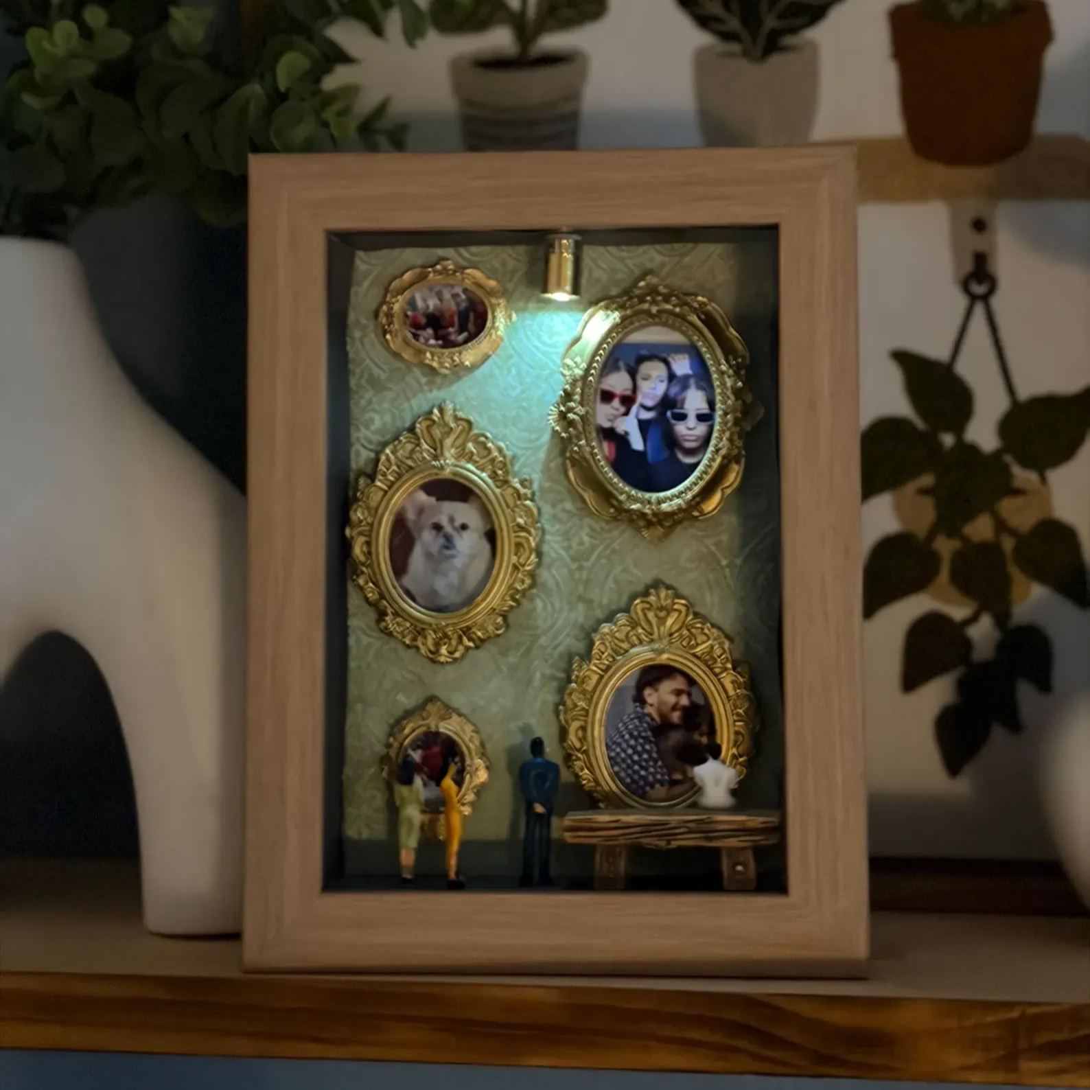 Mini museum of memories/shadowbox/decor/couples /friendship