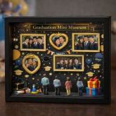 Museum of Us Frame – Personalized Graduation Gift | Mini Memory Museum Frame | Meaningful Custom Graduation Keepsake