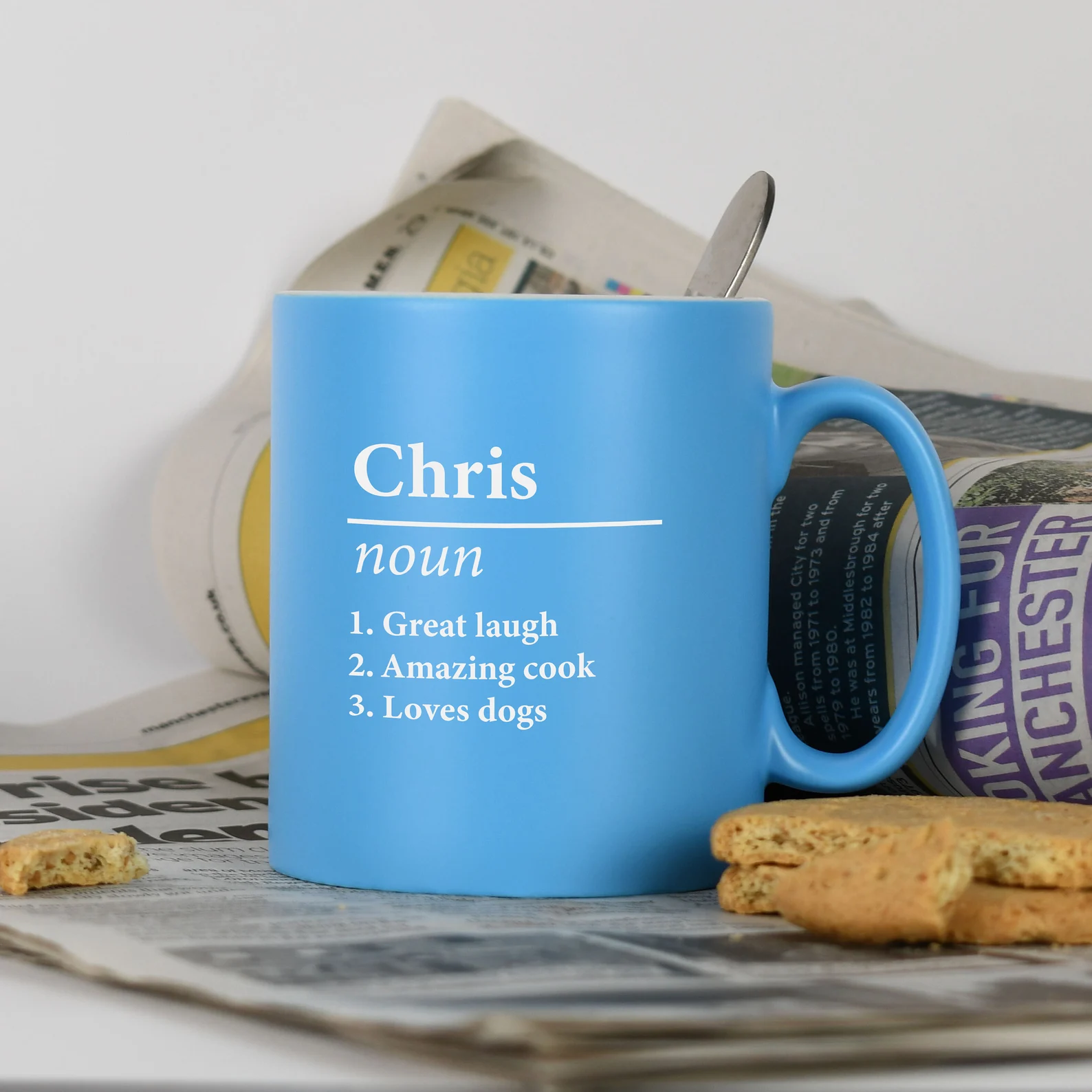 Personalised Name Definition Grey Satin Mug Laser Engraved Gifts Ideas Presents For Mom Dad Birthday Christmas Mothers Fathers Day-Museum of us Frame