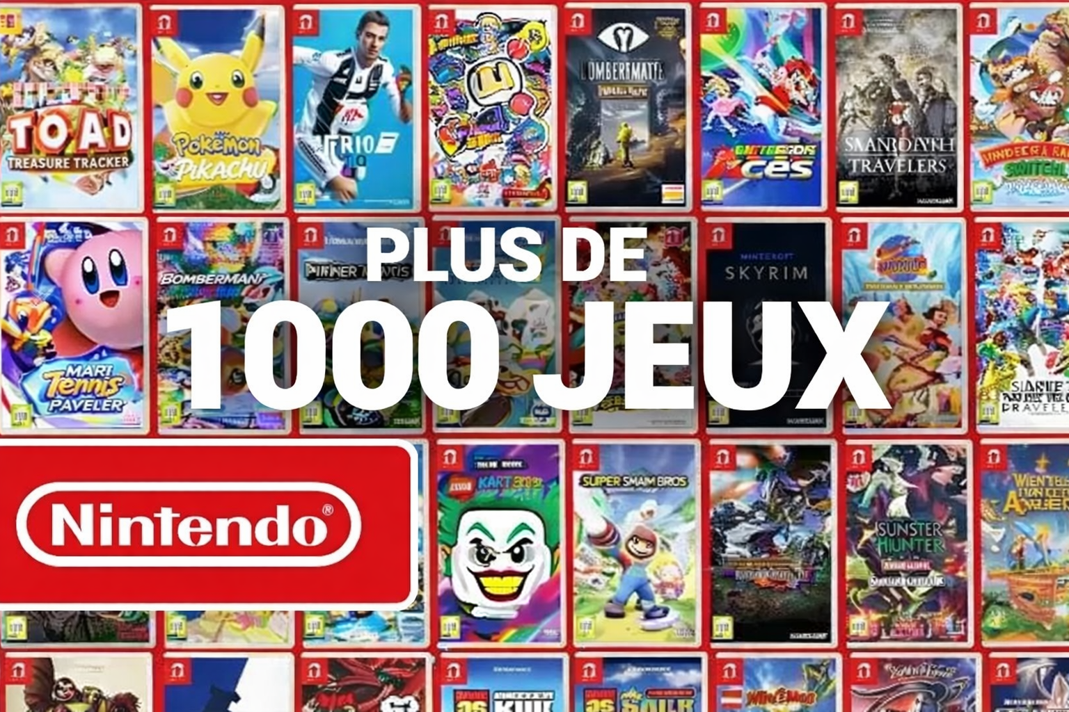 R4 Switch – Cartouche avec +1000 jeux inclus pour Nintendo Switch