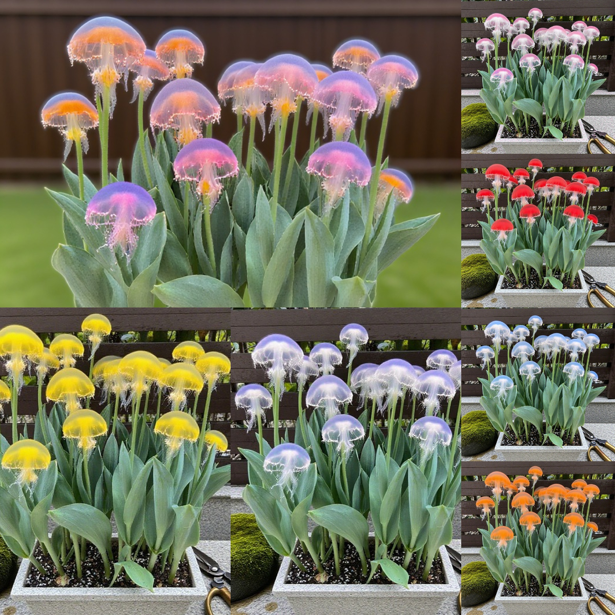 Seltene Medusa-Orchidee – Duftende Bulbophyllum Medusae mit herabhängenden Ranken – Pflegeleichte exotische Zimmerpflanze