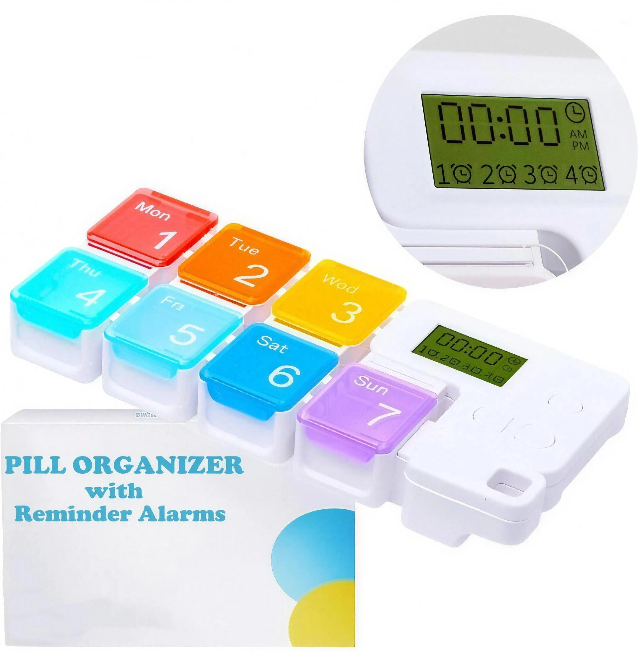 Nie wieder eine Tablette vergessen: Intelligenter 7-Tage Pillen-Manager mit Smart-Vibrationsalarm – 100% Sicher & BPA-frei