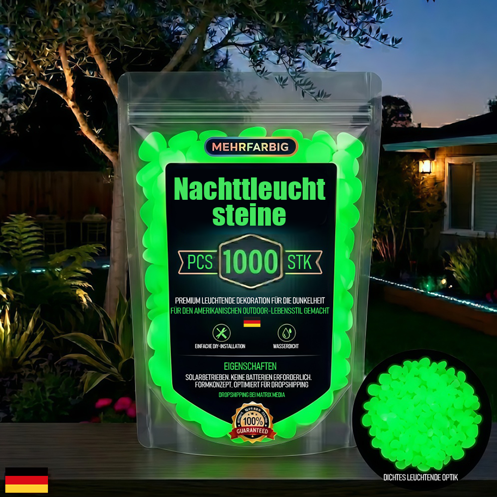 💥LETZTER TAG: 50 % RABATT💥🌈 Bunte, im Dunkeln leuchtende Gartensteine