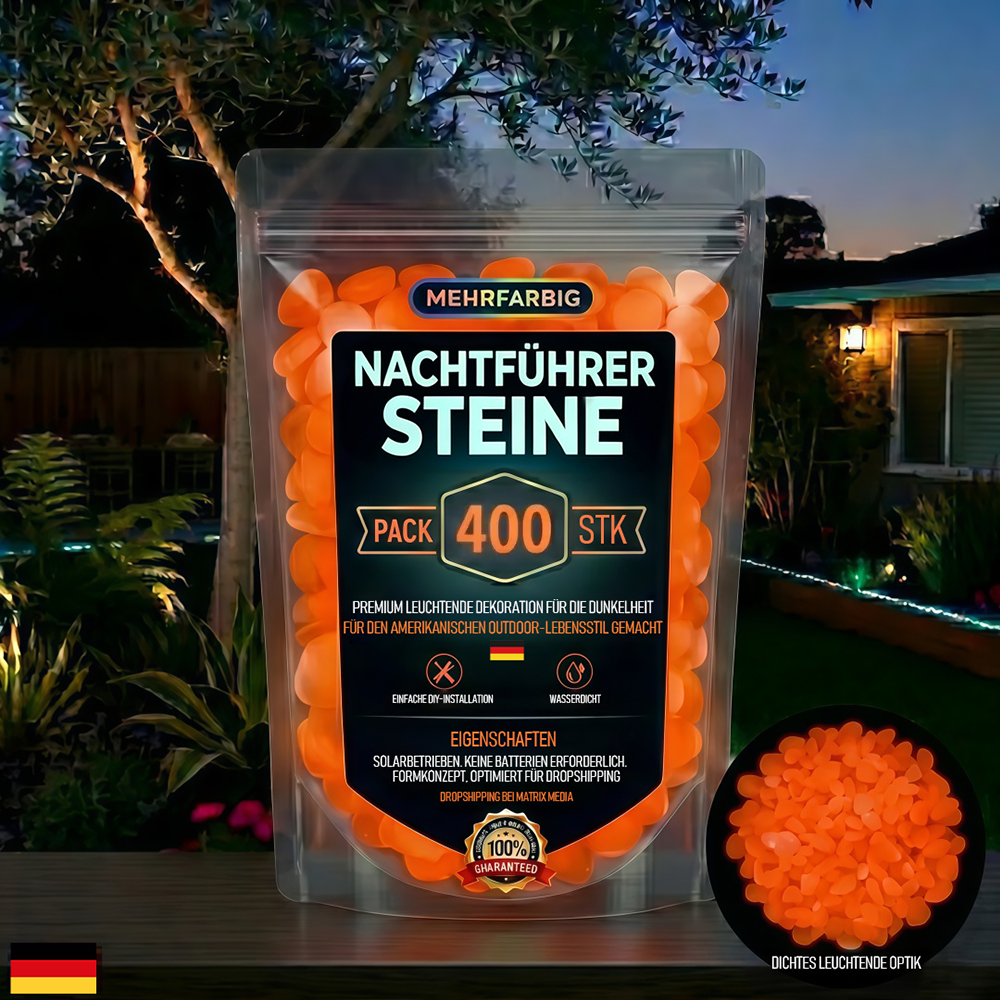 💥LETZTER TAG: 50 % RABATT💥🌈 Bunte, im Dunkeln leuchtende Gartensteine