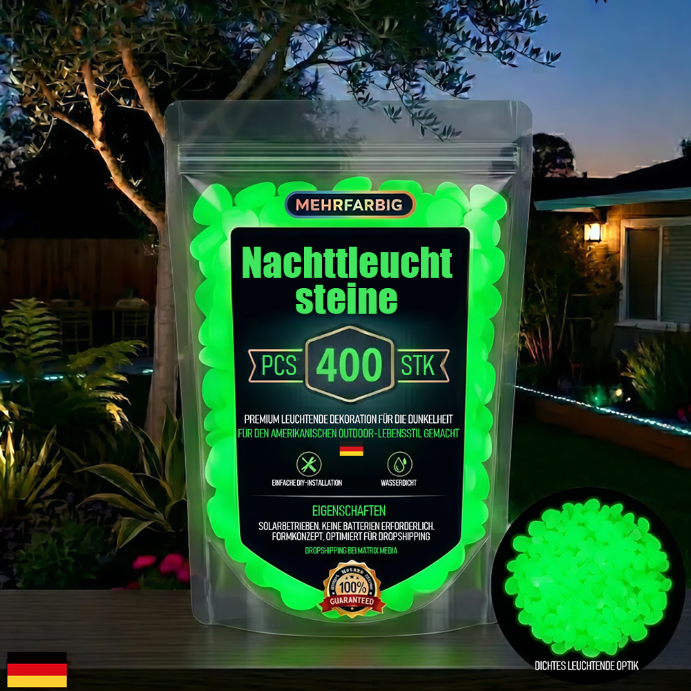 💥LETZTER TAG: 50 % RABATT💥🌈 Bunte, im Dunkeln leuchtende Gartensteine