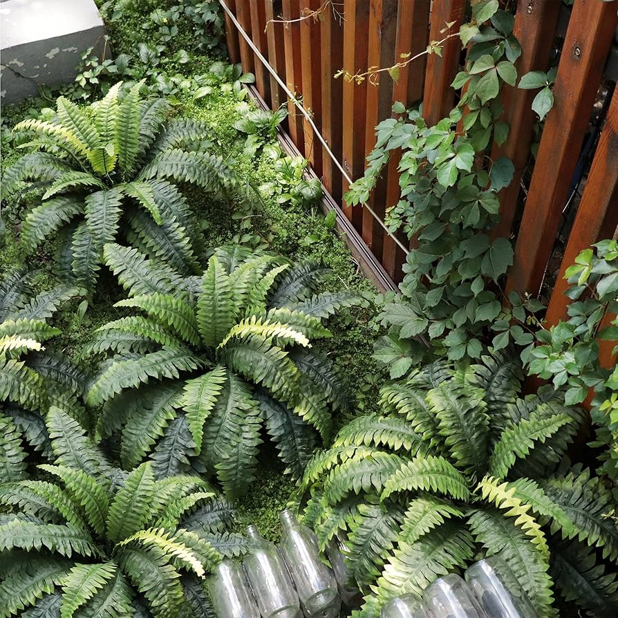 🔥 $9.97 On Sale Only Today 🌱 UV Resistant Ferns Artificial Plants Large for Planters, Office & Home Decor, Outdoor & Indoor