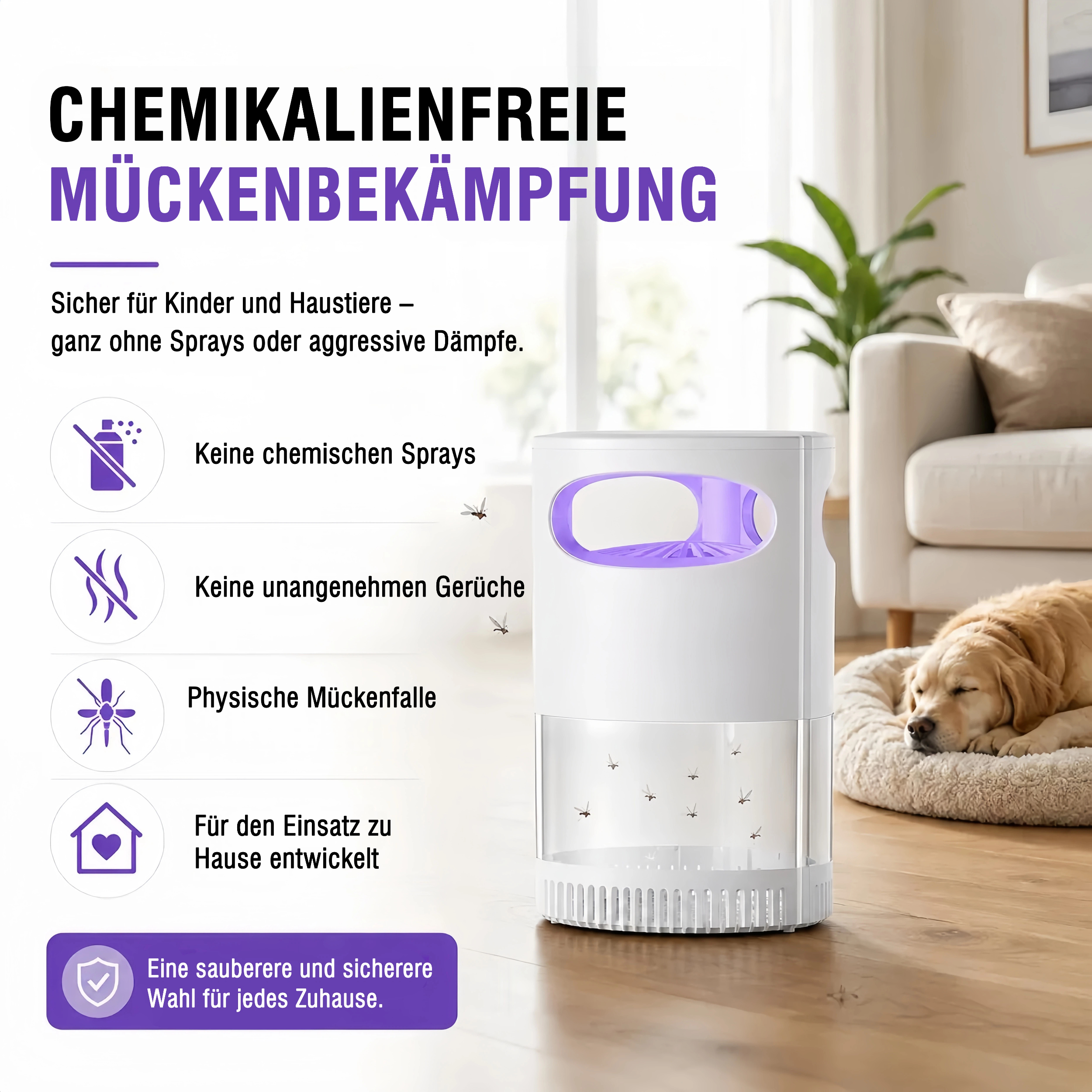 🦟 49 % Rabatt! UV-Mückenlampe – leise, USB-Anschluss, chemikalienfrei. Über 50.000 Mal verkauft! 🔇🌙