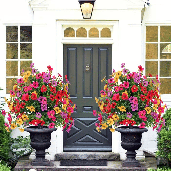 Last Day Promotion! 🔥Outdoor/Indoor UV Resistant & Waterproof Artificial Flower Decor ✅BUY 5 GET 10% OFF