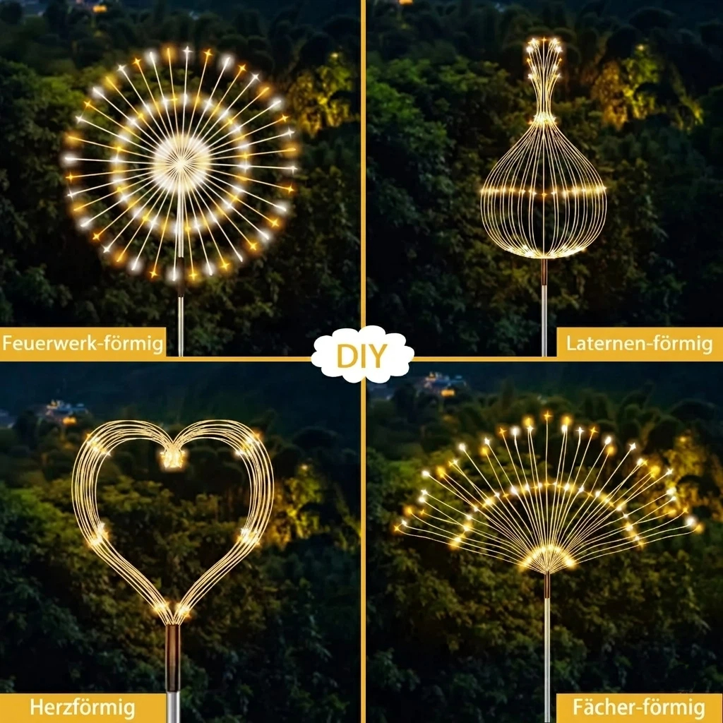🔥Heißer Sale – 49 % Rabatt🔥 Solar-Feuerwerkslichter ✨