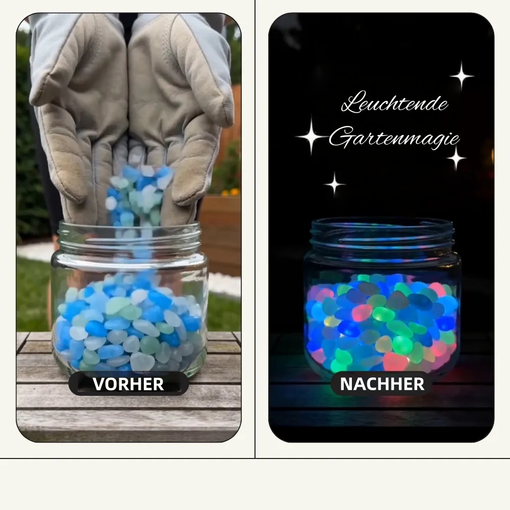 💥LETZTER TAG: 50 % RABATT💥🌈 Bunte, im Dunkeln leuchtende Gartensteine