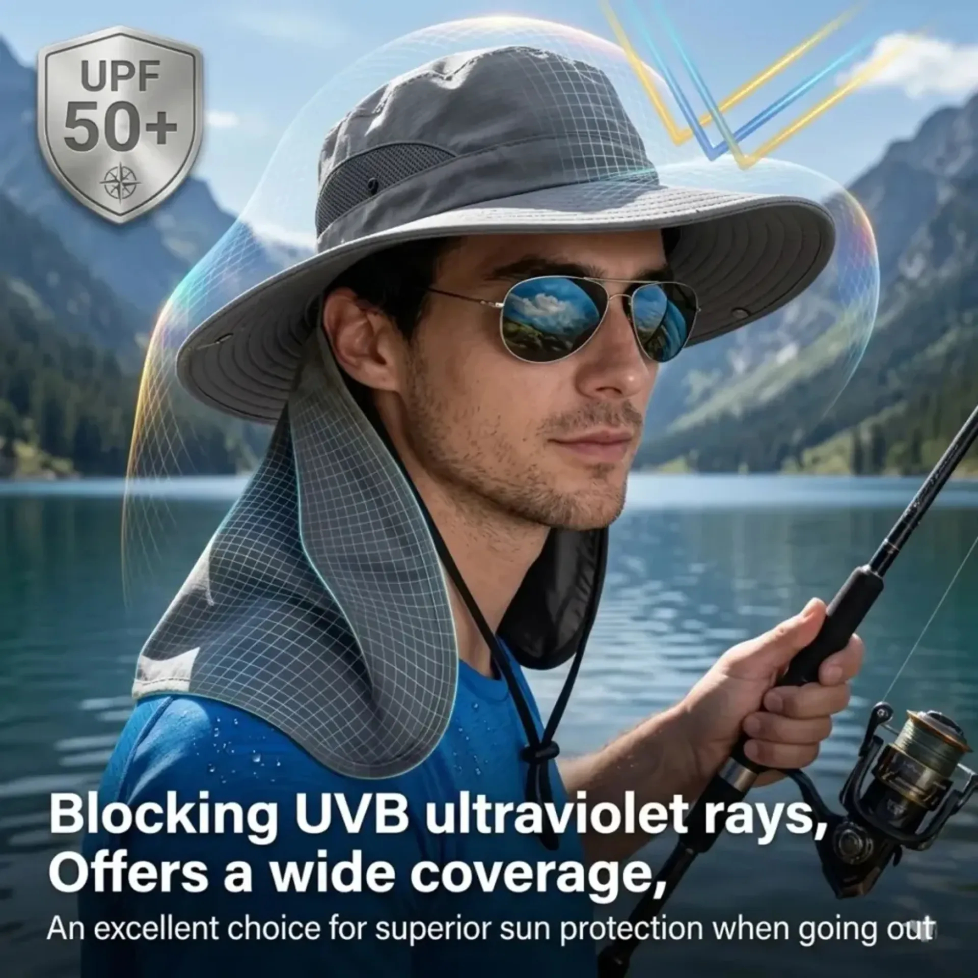 ☀️ SUMMER SALE 50% OFF 🔥 UPF 50+ Sun Protection Hat With Full Face & Neck Coverage