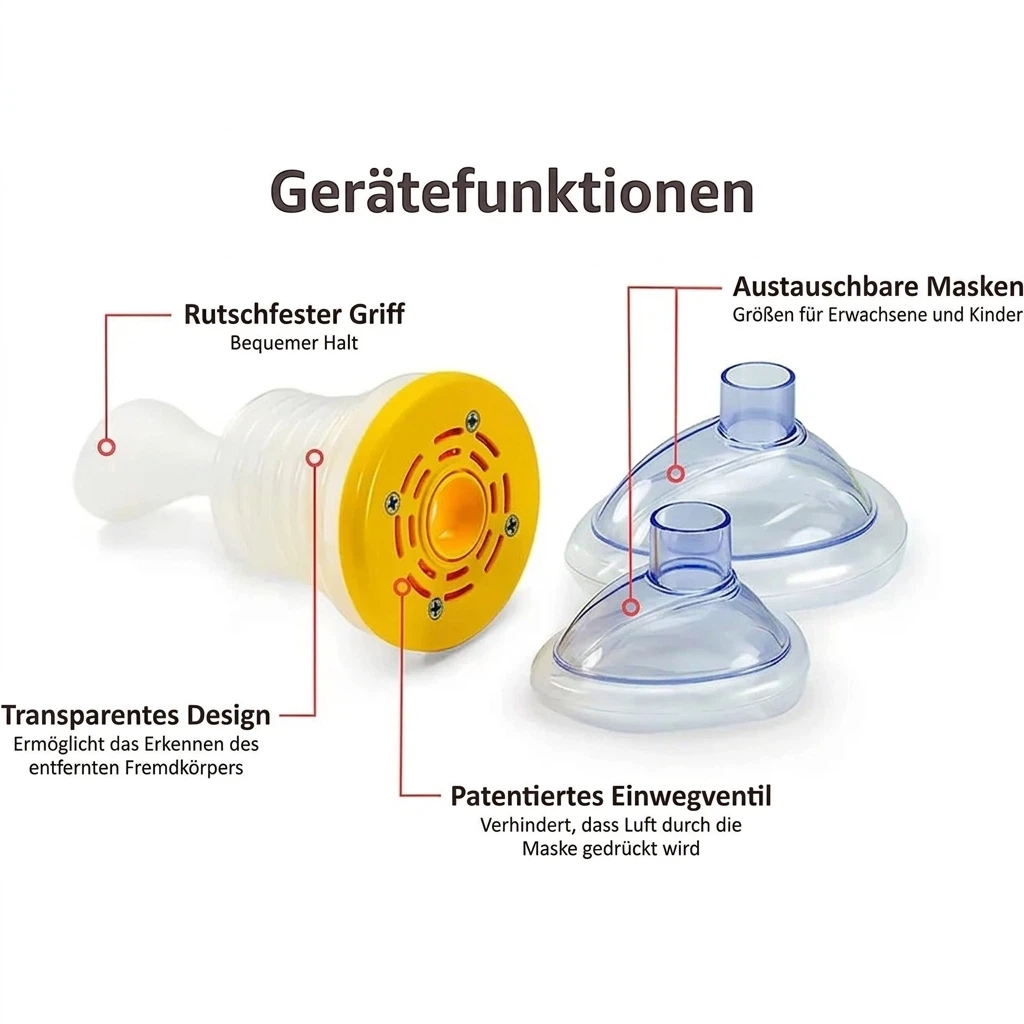 Nichtinvasive Erste-Hilfe bei Erstickungsanfällen für Erwachsene und Kinder | Anti-Erstickungsgerät