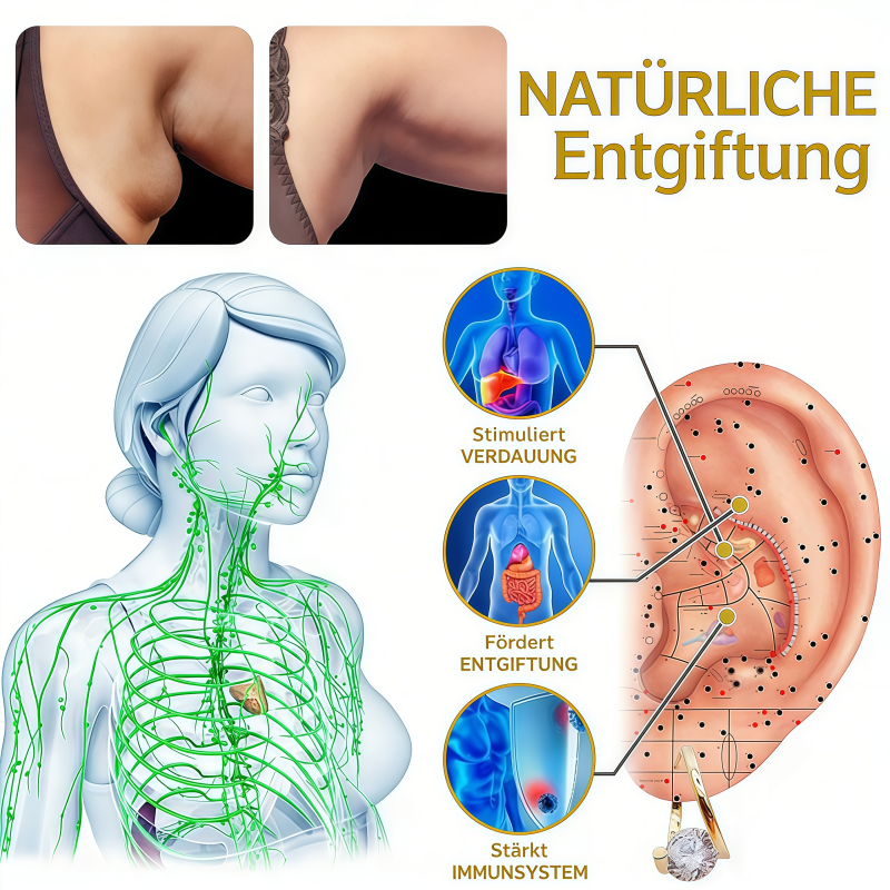 🔥 SUPER-FLASH-SALE – BIS ZU 50 % RABATT 🔥Lymphvity Magnetfeldtherapie-Ohrringe mit Germanium