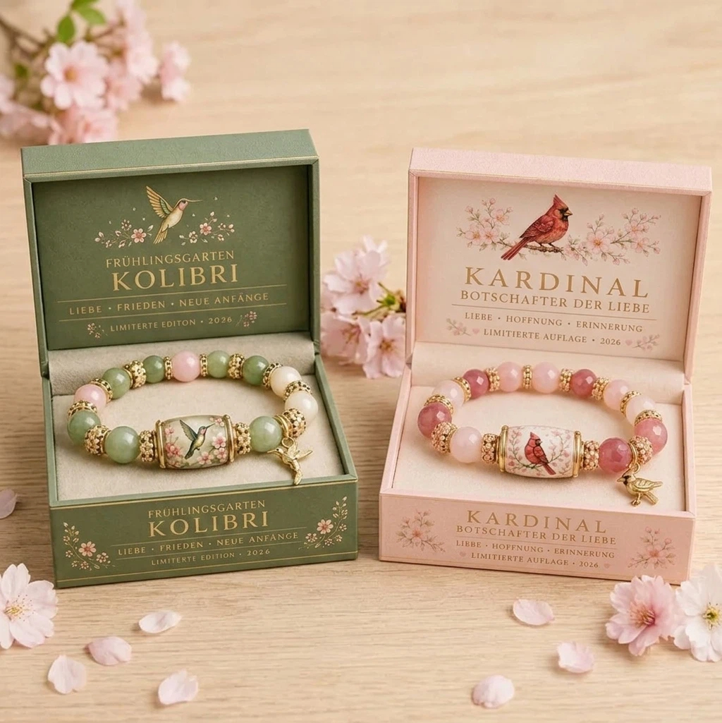 🌿 Liebe, Frieden & Frühlingsgrüße 💖 | Limitiertes Armband 2026 – inklusive Geschenkbox
