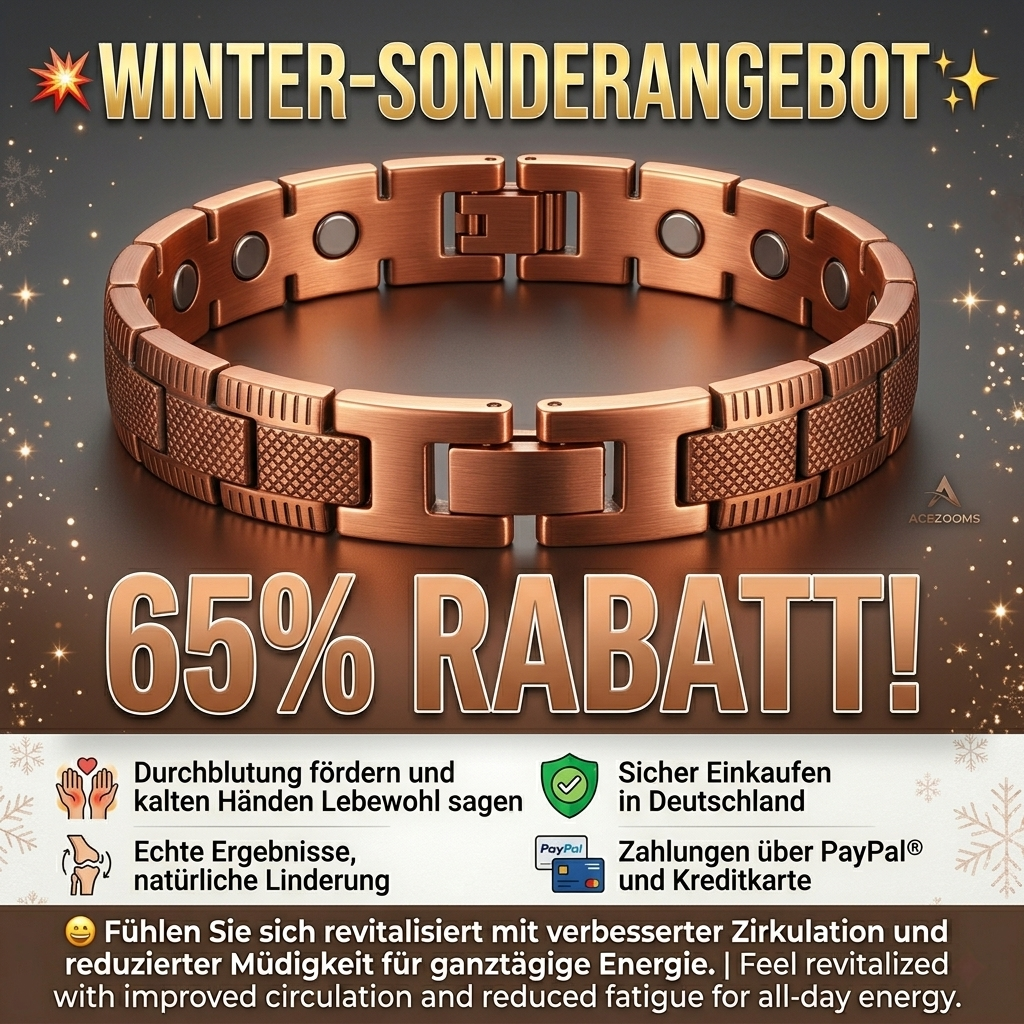 💥Winter-Sonderangebot: 65 % Rabatt✨ Das magnetische Kupferarmband