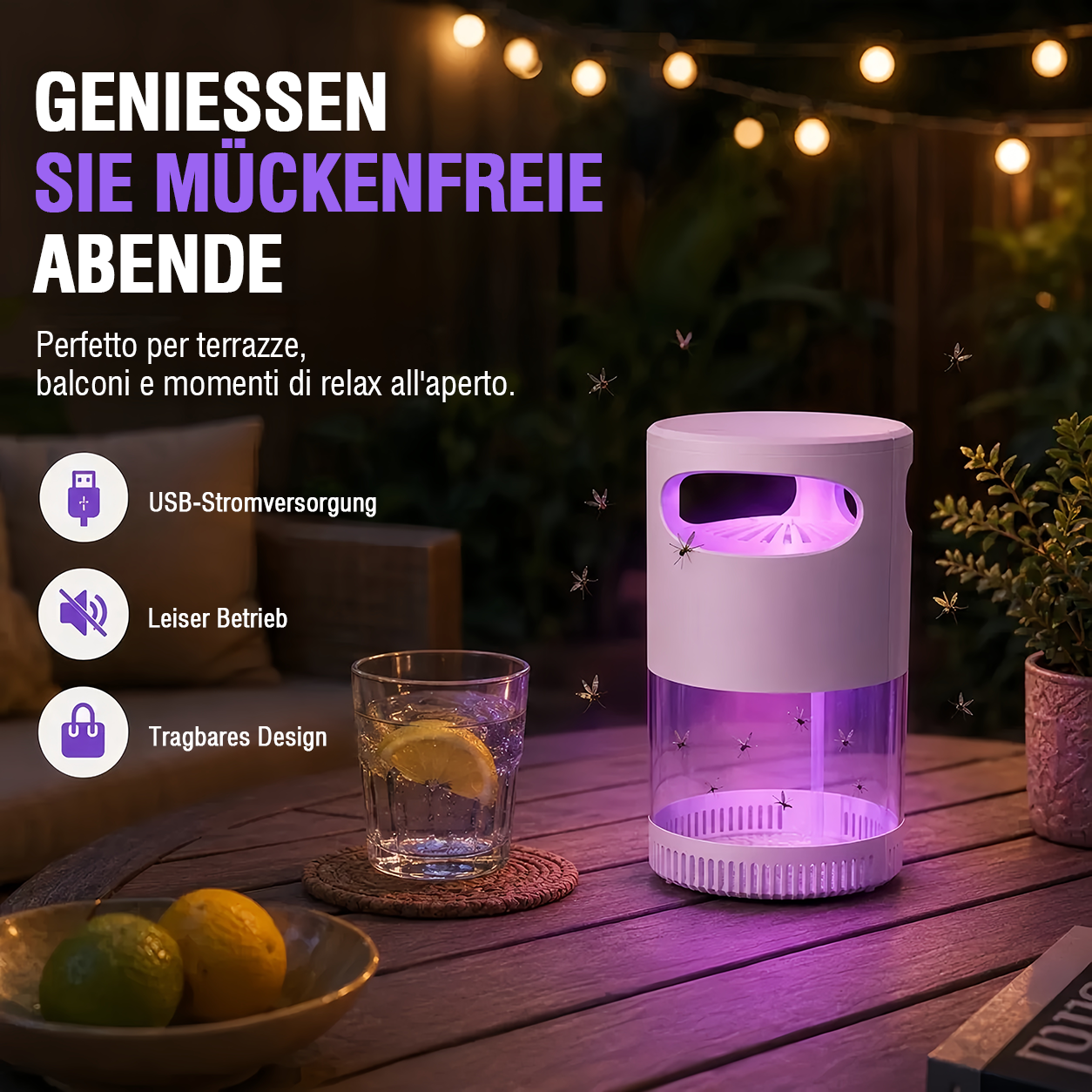 🦟 49 % Rabatt! UV-Mückenlampe – leise, USB-Anschluss, chemikalienfrei. Über 50.000 Mal verkauft! 🔇🌙