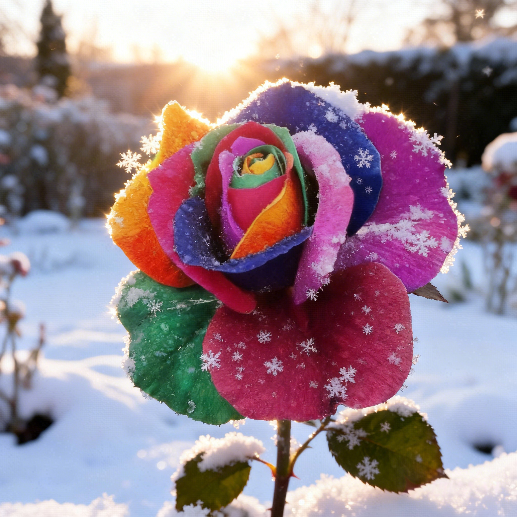 ✨ Rainbow Roses Seeds– Bloom All Year Round 🌈