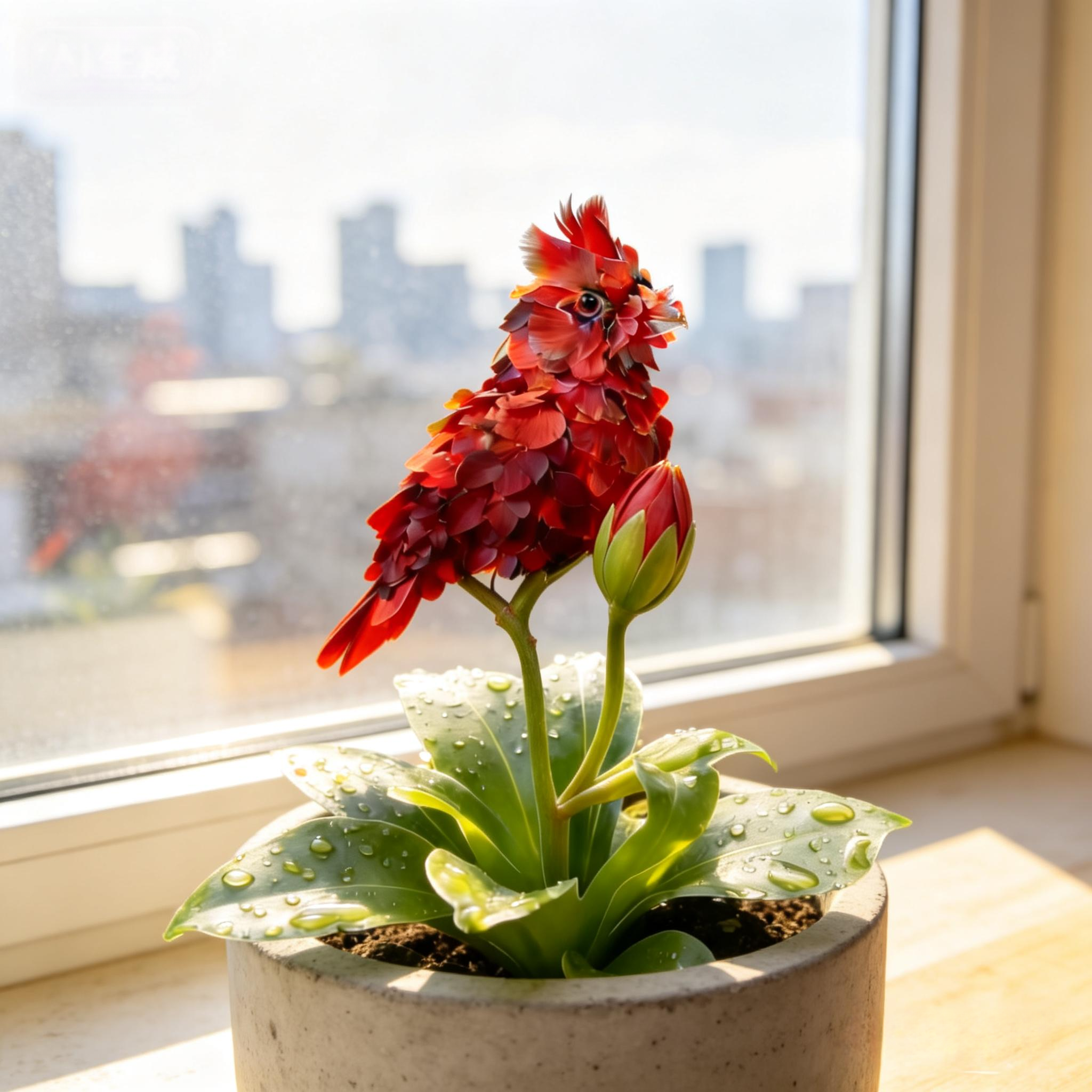 🐦  Crimson Firebird Flower Seeds | Rare & Enchanting 🌺